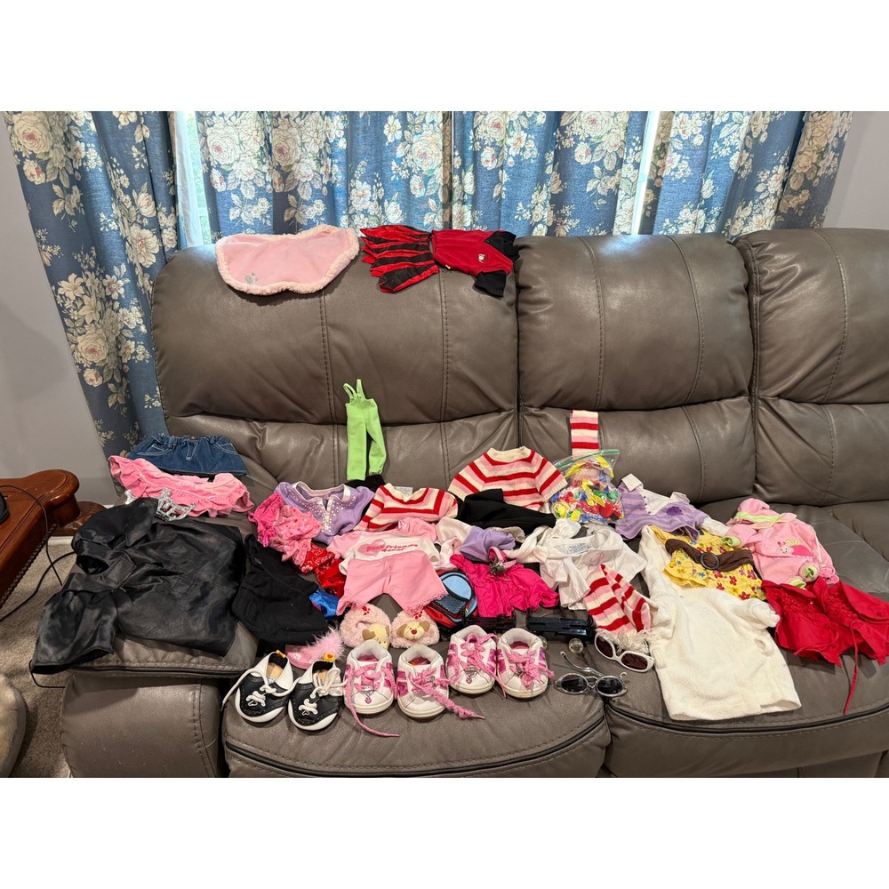 Build A Bear Workshop Clothing Accessory Lot Shoes Skates Outfits Tiara Mixed